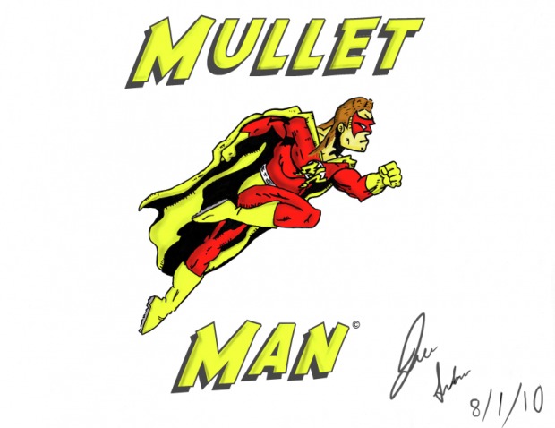 Image result for comic book  mullet